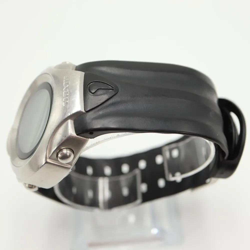 NIXON Change The Delta PU Digital Watch Stainless Steel Black w New Battery